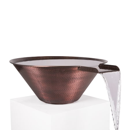 The Outdoor Plus 30 Cazo Hammered Copper Water Bowl OPT-R30CPWO